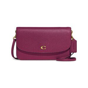 Coach Polished Pebble Leather Hayden Crossbody Deep Plum Handbag - New With Tags